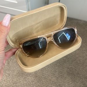 Chloe Aviator Full Rim 58mm Sunglasses